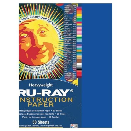 TRU-RAY Tru-Ray 054111 Construction Paper 12 x 18 In. Royal Blue; Pack Of 50 54111